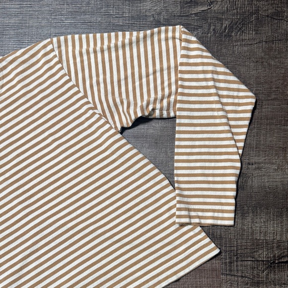 AYR Beige and White Striped Long Sleeve Top - Picture 3 of 11